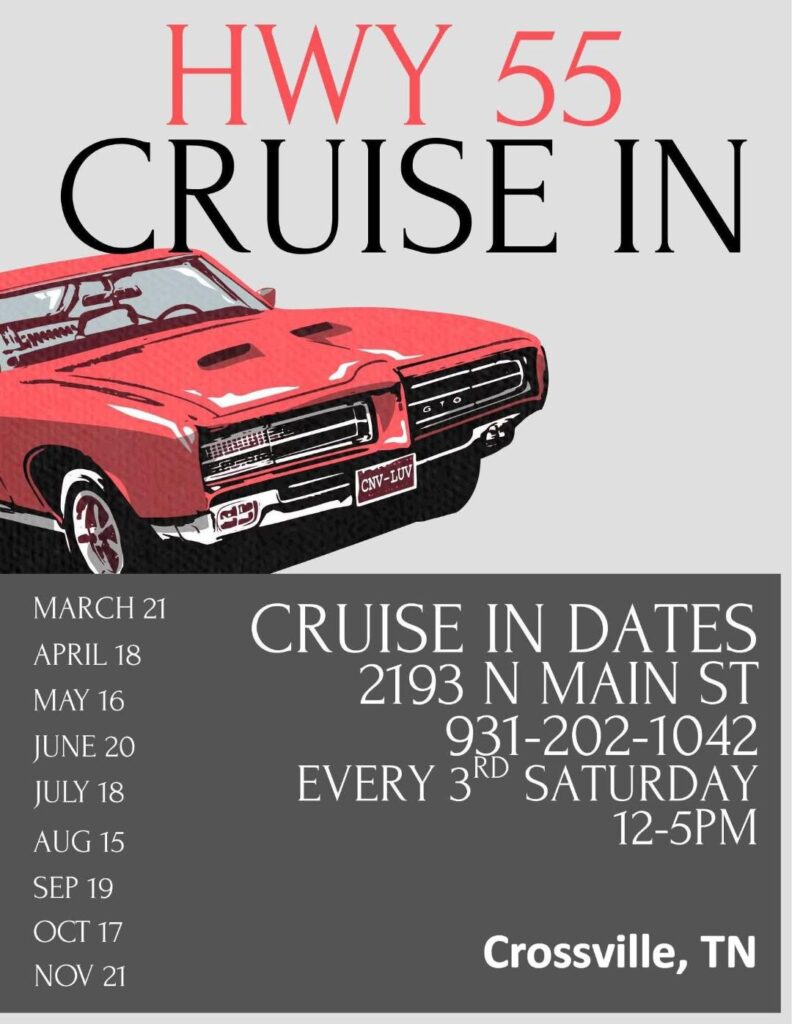 Flyer for HWY 55 Cruise In