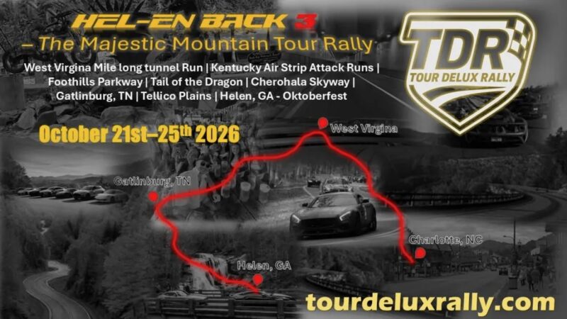 Flyer for Helen Back 3: The Majestic Mountain Tour Rally