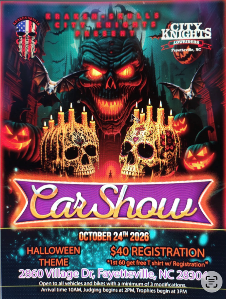 Flyer for City Knights Lowriders Car Show