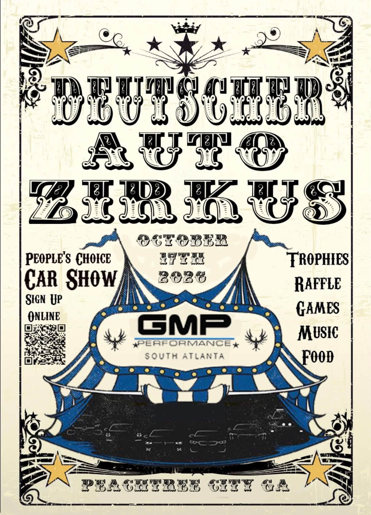 Flyer for Deutscher Auto Zirkus