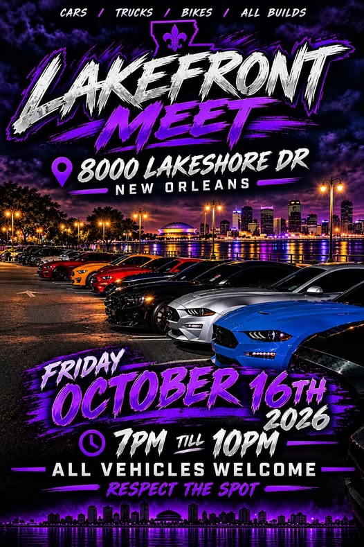 Flyer for Lakefront Meet