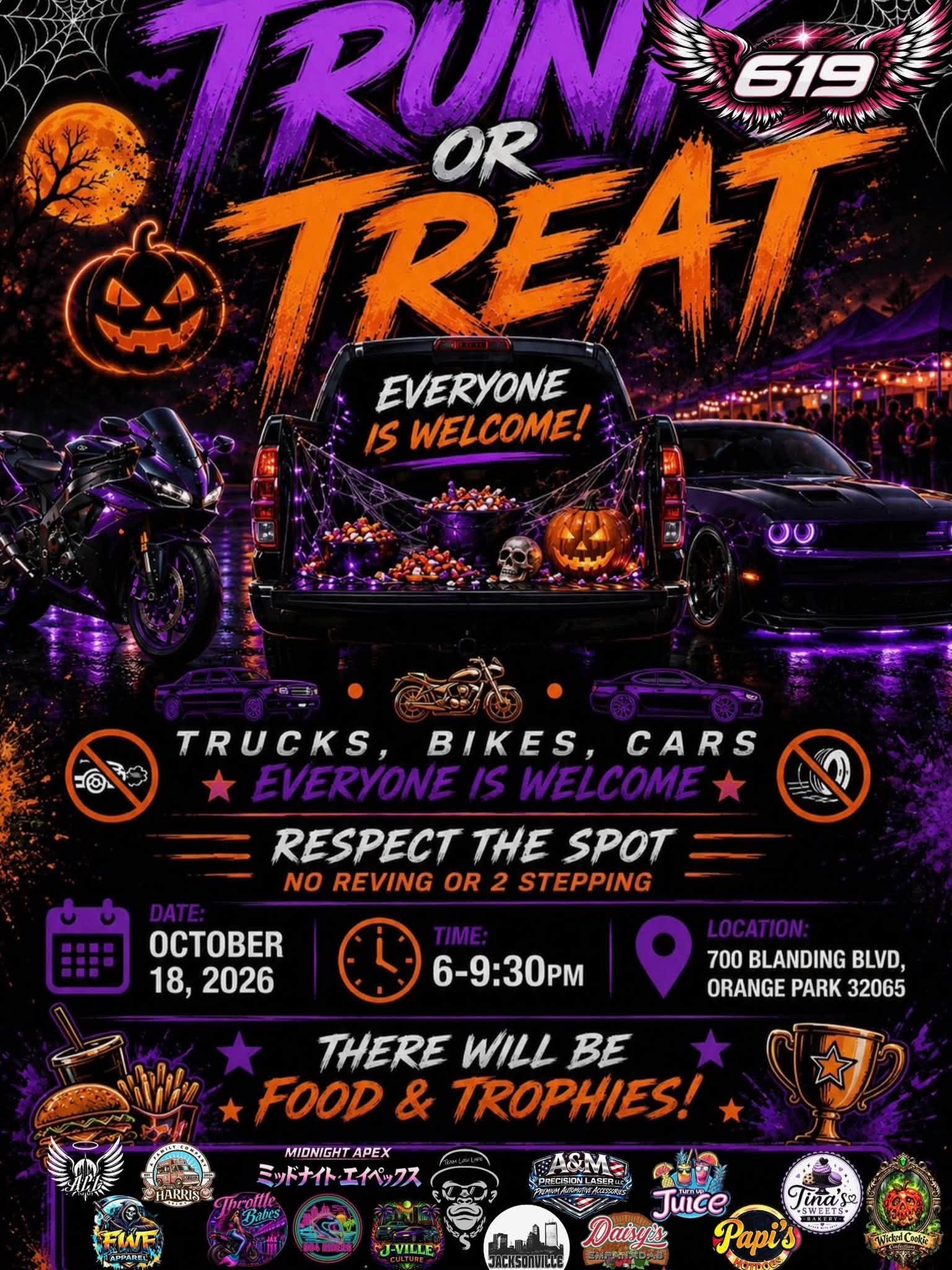Flyer for 619 Run or Treat