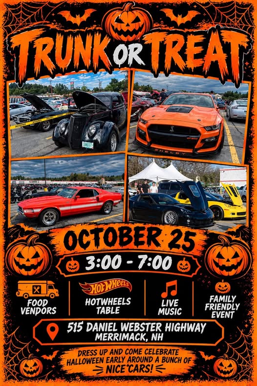 Flyer for Trunk or Treat Car Show