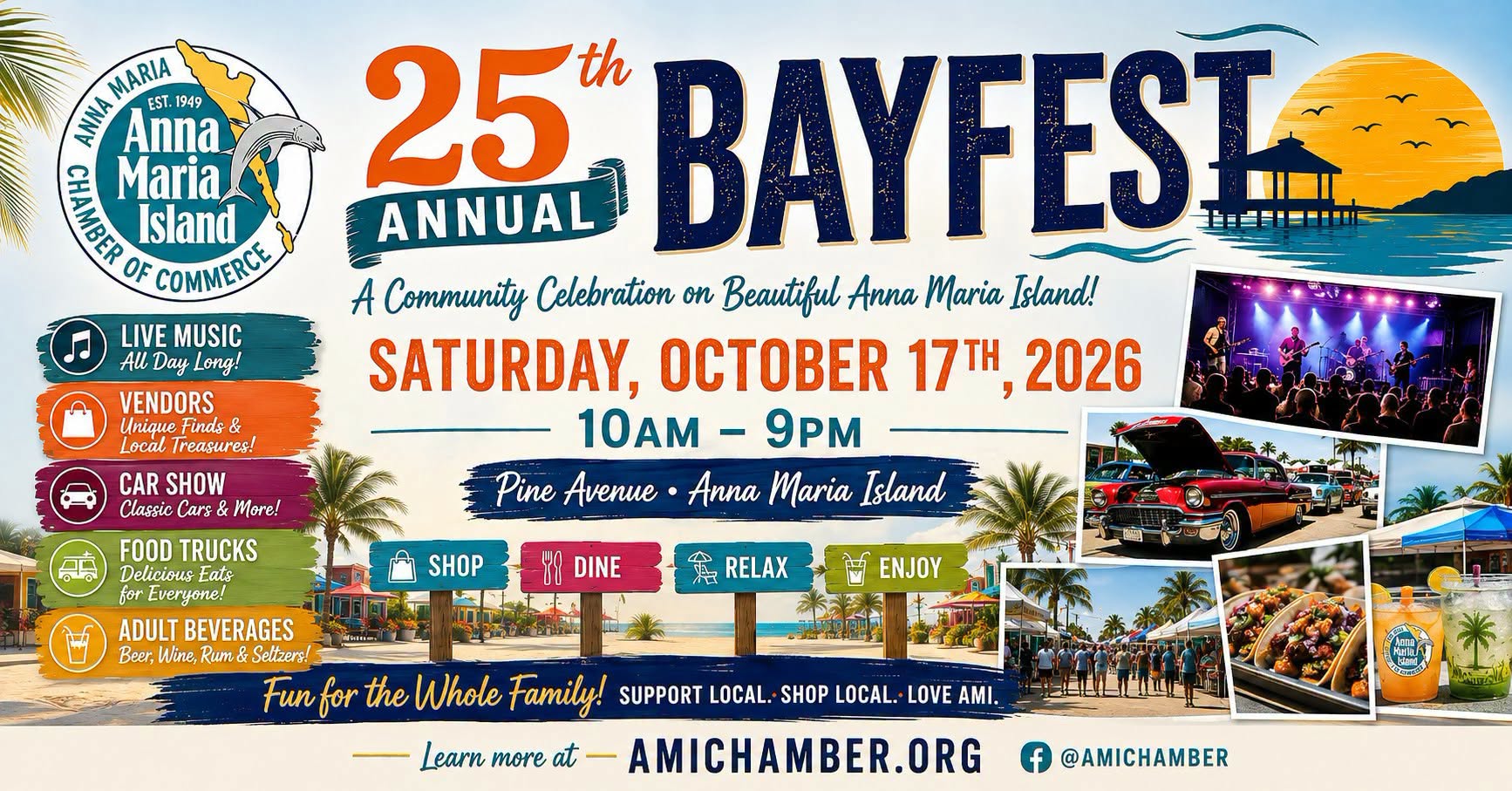 Flyer for 25th Annual Anna Maria Island BayFest