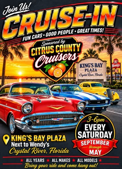 Flyer for Citrus County Cruisers Cruise-In