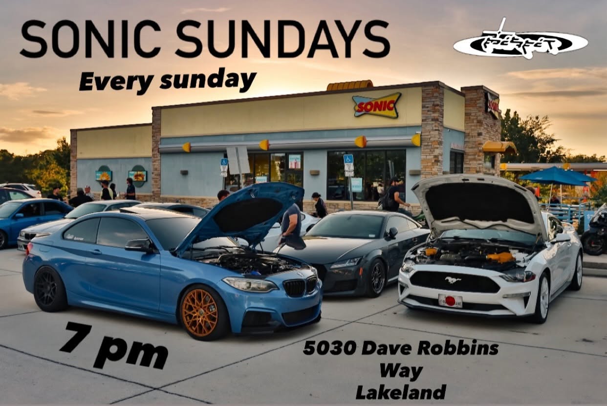 Flyer for Sonic Sundays
