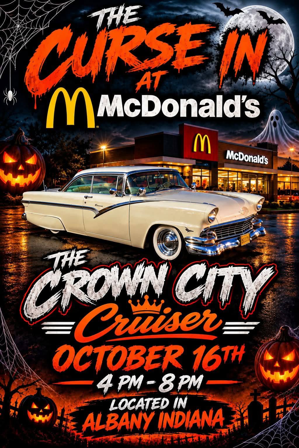 Flyer for The Curse In at McDonald's - The Crown City Cruiser