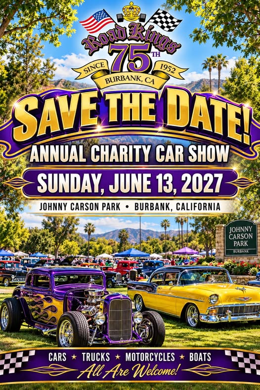 Flyer for Road Kings 75th Annual Charity Car Show