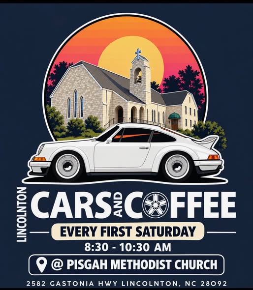 Flyer for Lincolnton Cars and Coffee