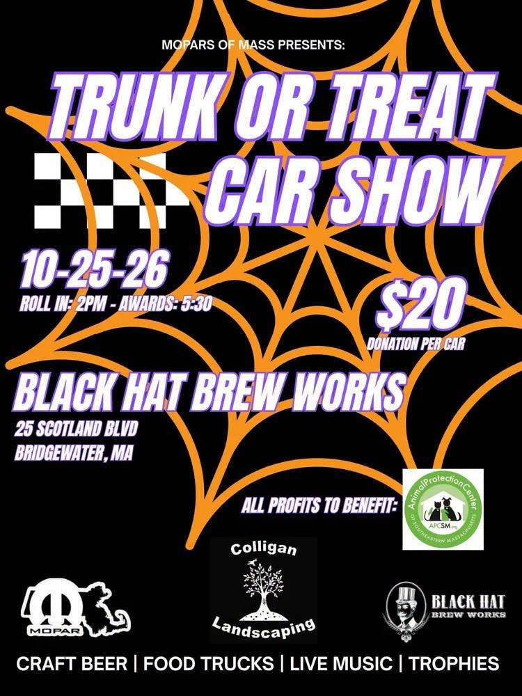 Flyer for Trunk or Treat Car Show