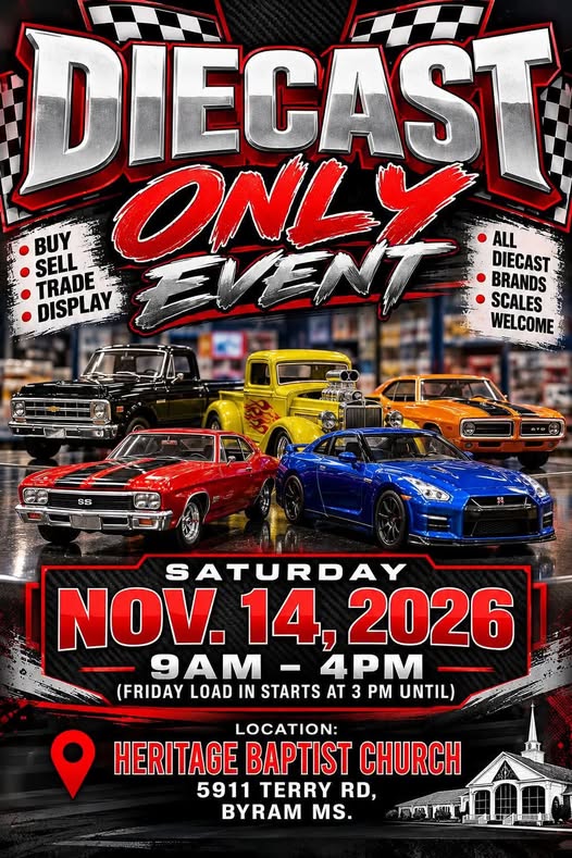 Flyer for Diecast Only Event