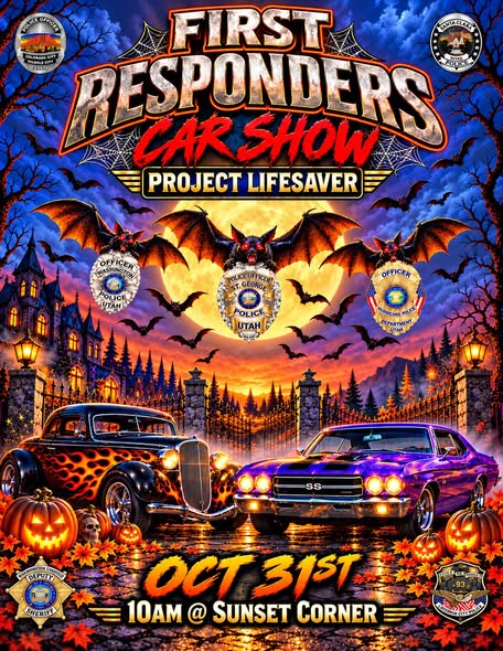 Flyer for First Responders Car Show - Project Lifesaver