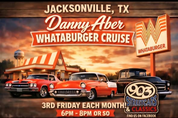 Flyer for Danny Aber Whataburger Cruise