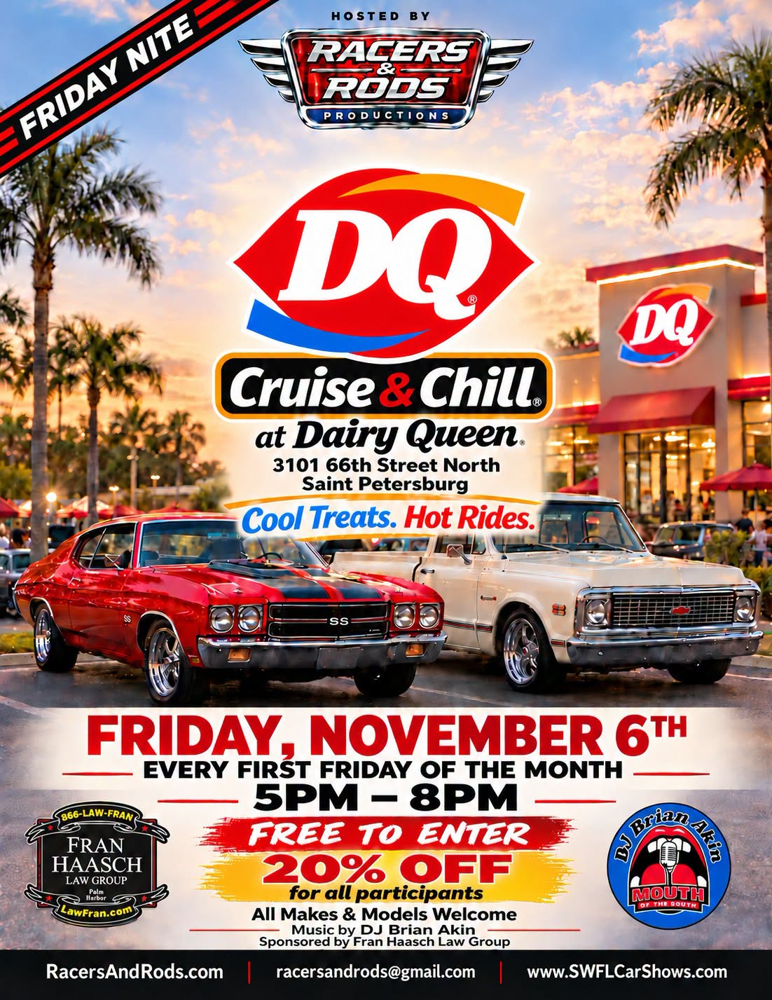 Flyer for DQ Cruise & Chill at Dairy Queen