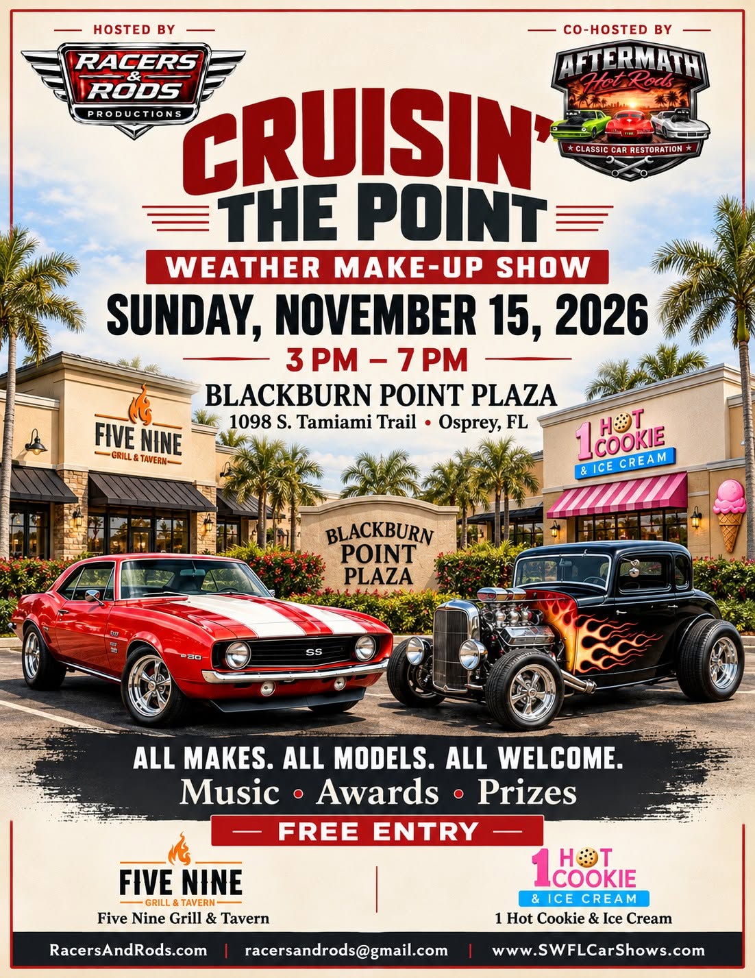 Flyer for Cruisin' The Point Weather Make-Up Show