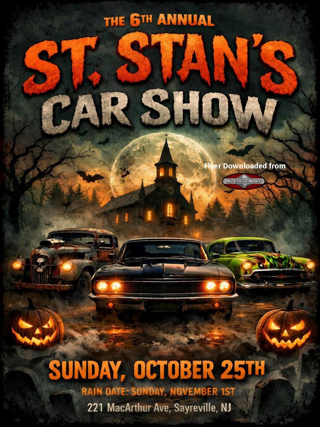 Flyer for St. Stan's 6th Annual Car Show