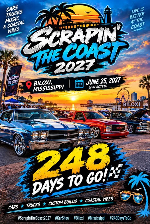 Flyer for Scrapin' the Coast 2027