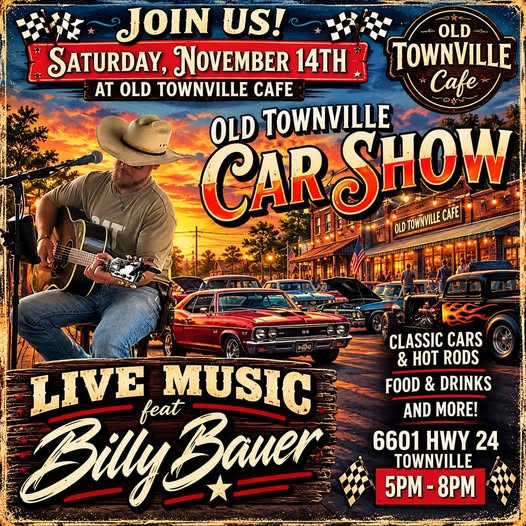 Flyer for Old Townville Car Show