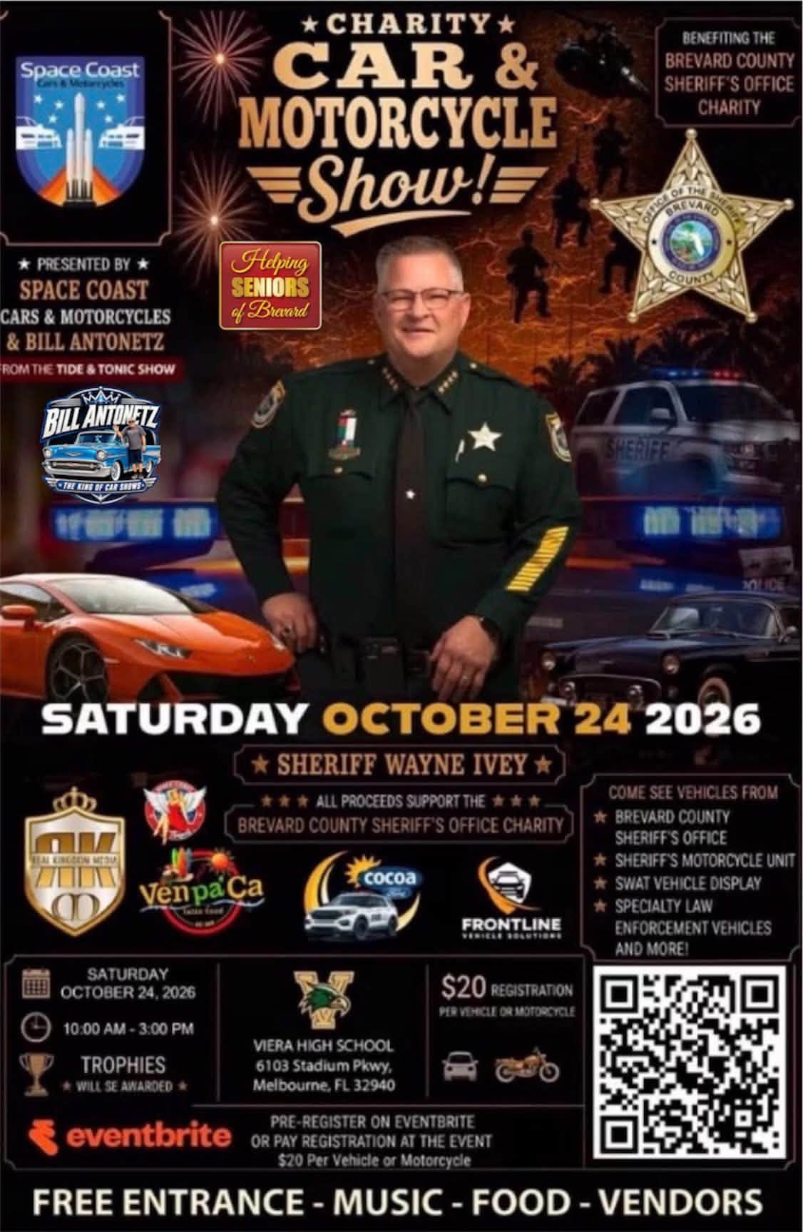 Flyer for Charity Car & Motorcycle Show - Brevard County Sheriff's Office
