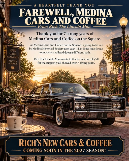 Flyer for Rich's New Cars & Coffee