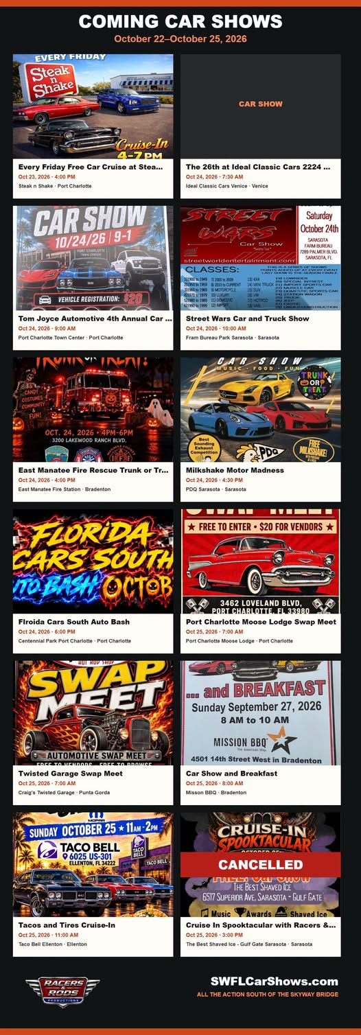 Flyer for The 26th at Ideal Classic Cars