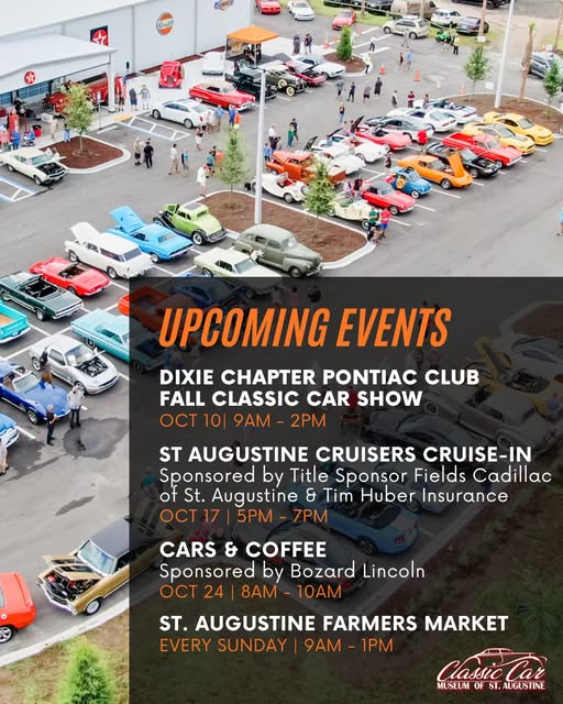 Flyer for Dixie Chapter Pontiac Club Fall Classic Car Show