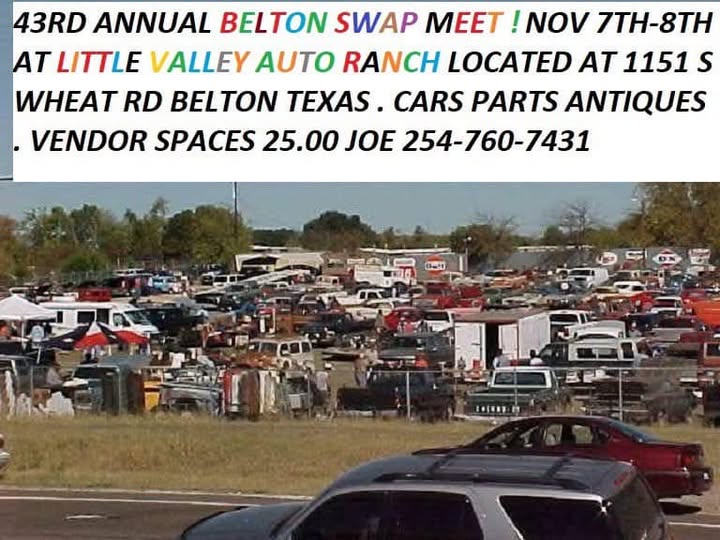 Flyer for 43rd Annual Belton Swap Meet