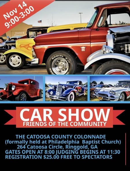 Flyer for Friends of the Community Car Show