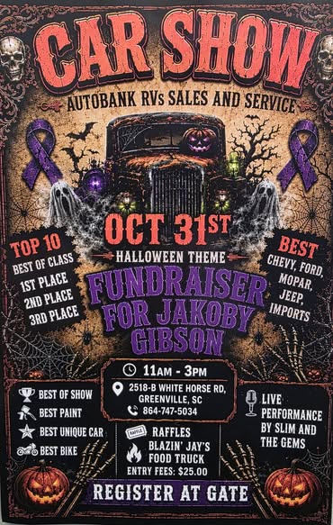 Flyer for AutoBank RVs Sales and Service Car Show
