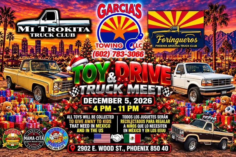 Flyer for Toy & Drive Truck Meet