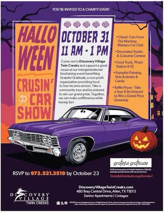 Flyer for Halloween Cruisin' Show