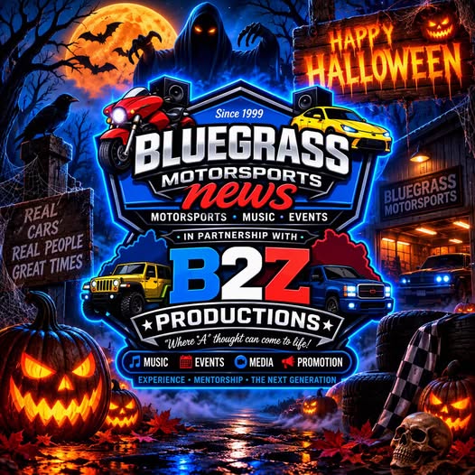 Flyer for Bluegrass Motorsports Halloween Event