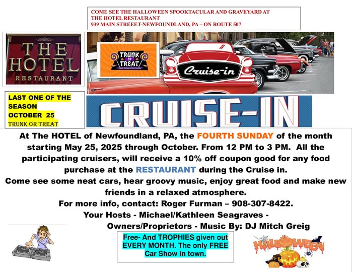 Flyer for Hotel of Newfoundland Cruise-In