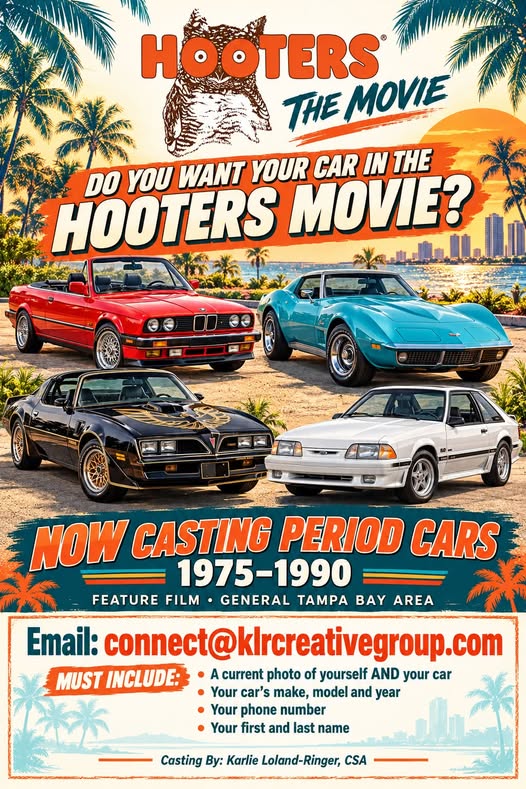 Flyer for Hooters The Movie - Tampa Bay Area