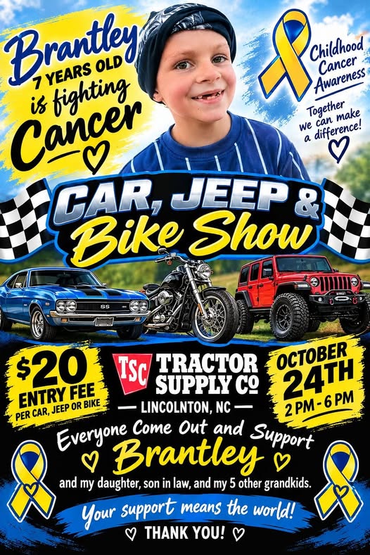 Flyer for Brantley Car, Jeep & Bike Show