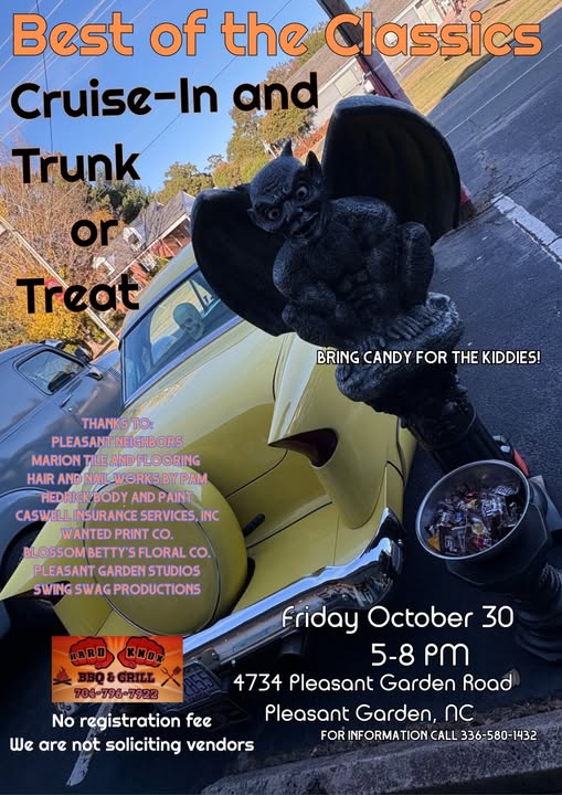 Flyer for Best of the Classics Cruise-In and Trunk or Treat