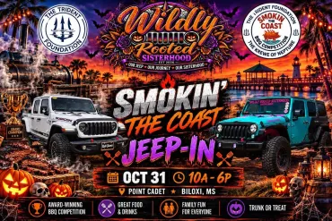 Flyer for Smokin' The Coast Jeep-In