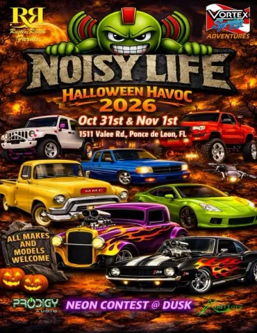 Flyer for Noisy Life Halloween Havoc 2026