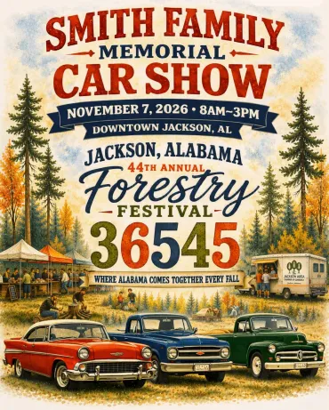 Flyer for Smith Family Memorial Car Show