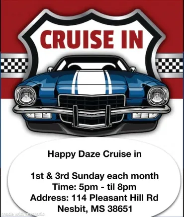 Flyer for Happy Daze Cruise in
