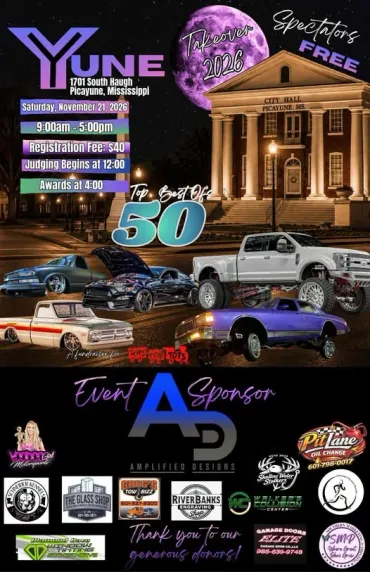 Flyer for The Best 50 - Yune Car Show