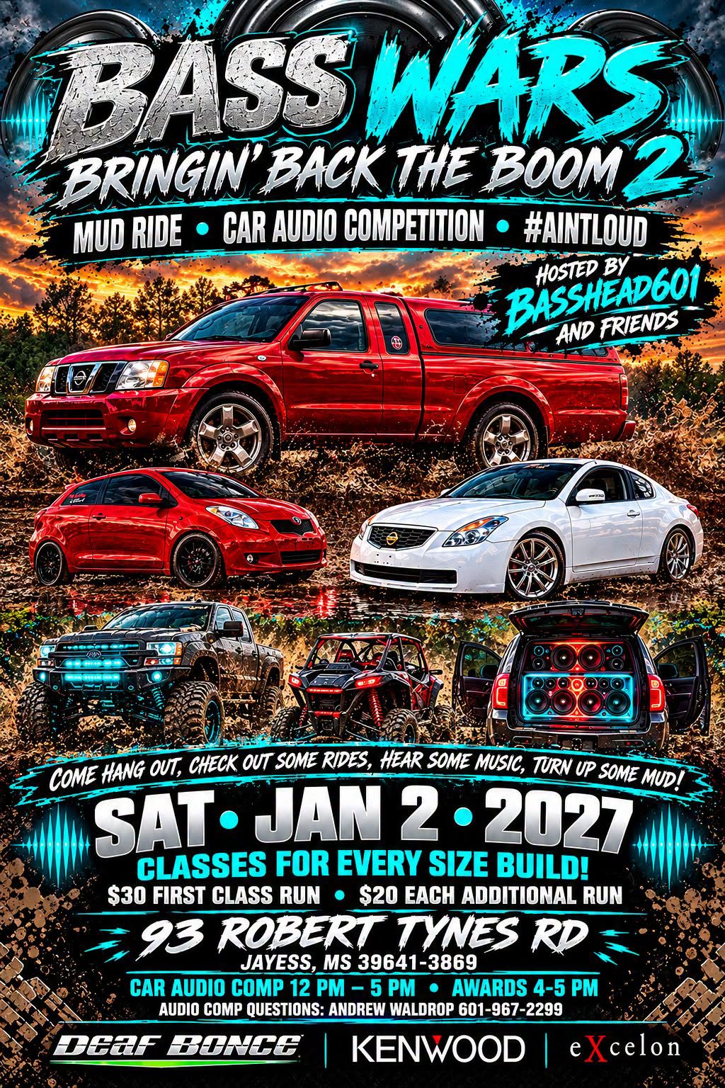 Flyer for Bass Wars 2: Bringin' Back The Boom