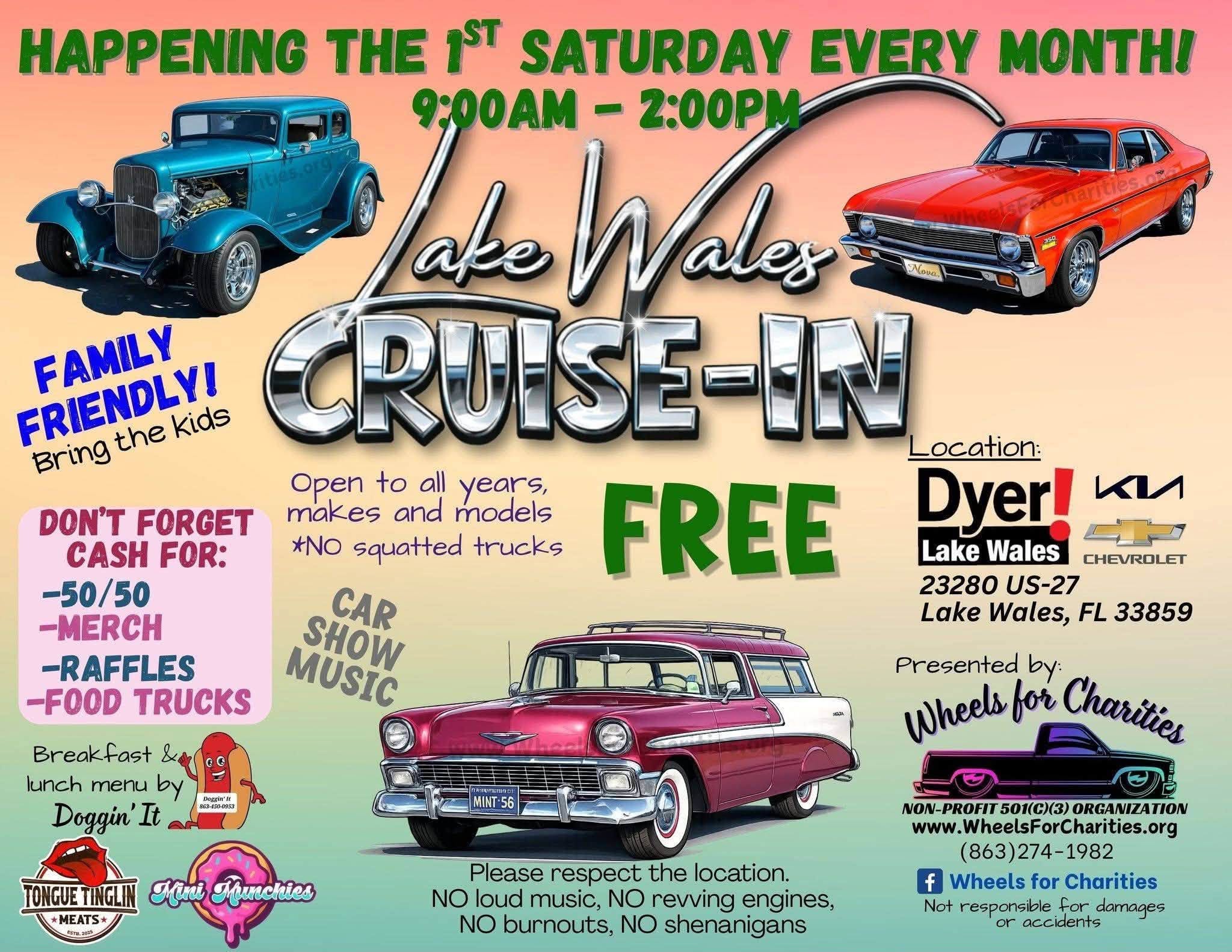 Flyer for Lake Wales Cruise-In