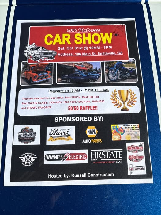 Flyer for 2026 Halloween Car Show