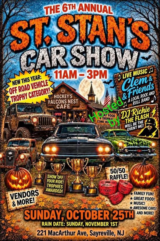 Flyer for St. Stan's 6th Annual Car Show