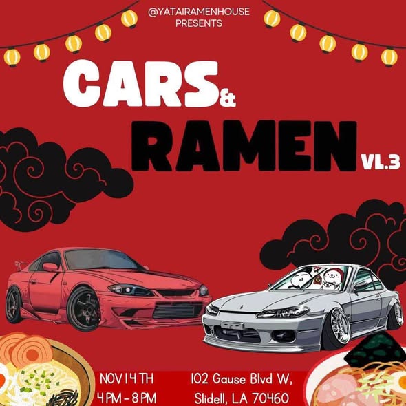 Flyer for Cars & Ramen Vol. 3