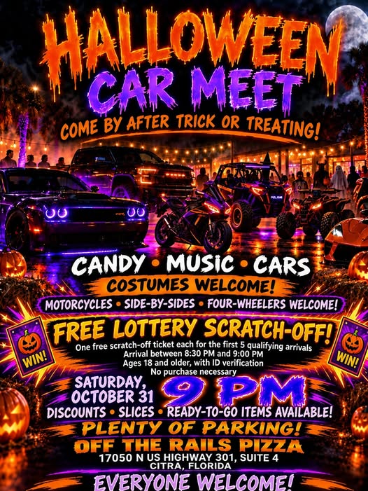 Flyer for Halloween Car Meet