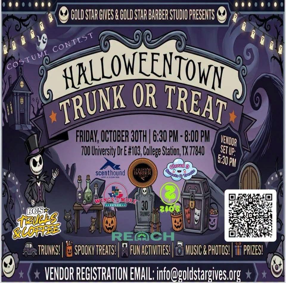 Flyer for Halloweentown Trunk or Treat