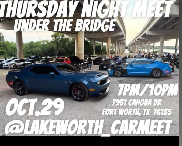 Flyer for Lakeworth Thursday Night Meet Under the Bridge