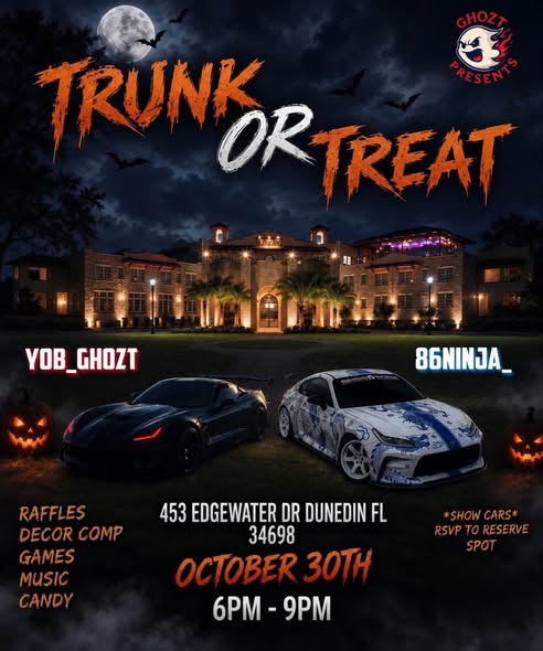 Flyer for Trunk or Treat - Chozt Presents